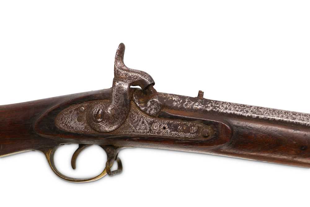 Lot 227 - A 19th century percussion musket, with a