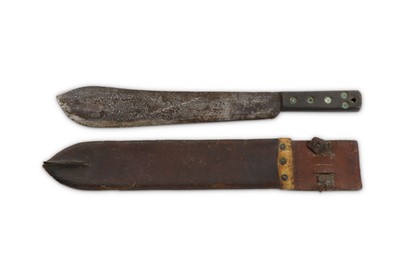 Lot 58 - Three machette knives, including: 1) WW2...