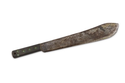 Lot 58 - Three machette knives, including: 1) WW2...