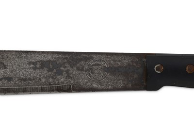 Lot 58 - Three machette knives, including: 1) WW2...