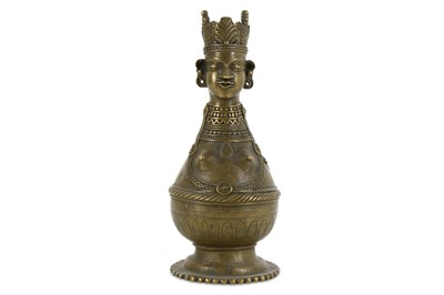 Lot 301 - AN ANTHROPOMORPHIC BRASS WATER VESSEL Bengal,...