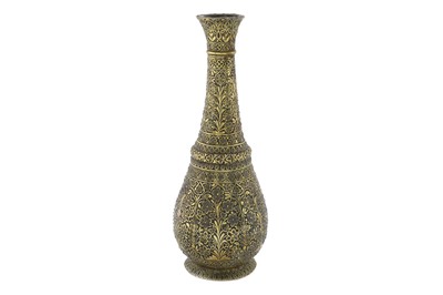 Lot 324 - AN IRON-INLAID BRASS VASE PROPERTY FROM THE...