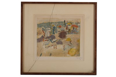 Lot 302 - JEAN POUGHY (FRENCH 1892-1956) Beach Scene...