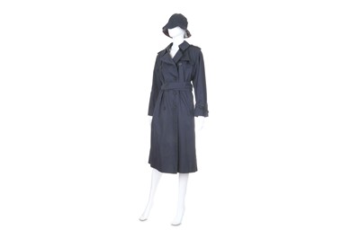 Lot 373 - Burberry Dark Blue Trench Coat and Matching...