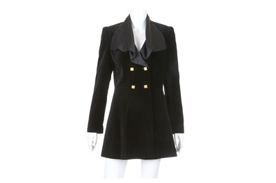 Lot 92 - Karl Lagerfeld Black Velvet Dress Jacket,...