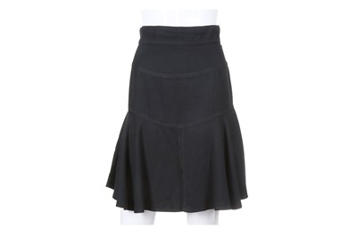 Lot 45 - Azzedine Alaia Black Skirt, 1980s, flaring...