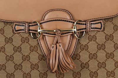 Lot 194 - Gucci Canvas Emily Chain Shoulder Bag,...