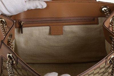 Lot 194 - Gucci Canvas Emily Chain Shoulder Bag,...