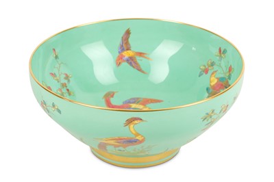 Lot 679 - A Spode fruit bowl, painted with birds of...