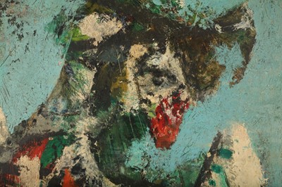 Lot 239 - JOHN ROWLAND BARKER (1911-1959) Green Jack oil...