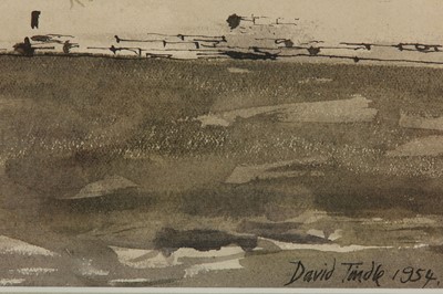 Lot 124 - DAVID TINDLE, R.A. (B. 1932) Clare Bridge...
