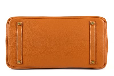 Lot 328 - Hermès Camel Fjord Birkin 35, c. 2003, gold...