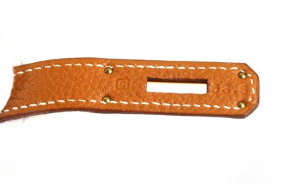 Lot 328 - Hermès Camel Fjord Birkin 35, c. 2003, gold...