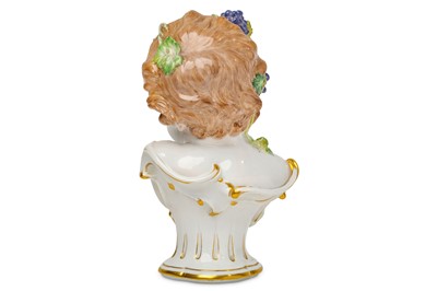 Lot 22 - A LARGE MEISSEN PORCELAIN BUST EMBLEMATIC OF...