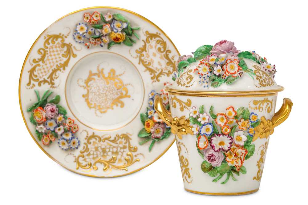 Lot 19 - A FRENCH JACOB PETIT PORCELAIN...