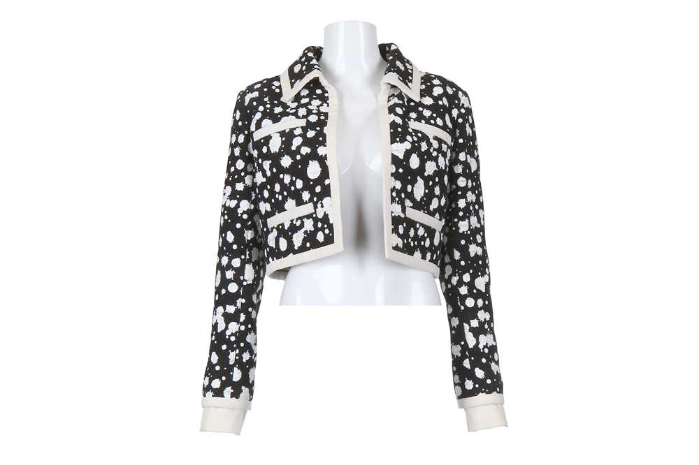 Chanel Jacket Black White - 110 For Sale on 1stDibs  white chanel jacket, chanel  jacket white and black, chanel black and white blazer