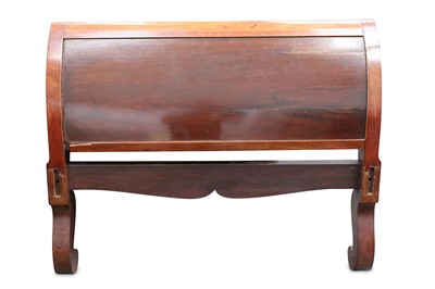 Lot 389 - A Spanish Colonial hardwood sleigh bed, of...