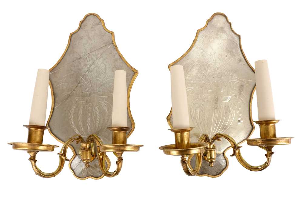 Lot 749 - A pair of early 19th Century French mirror...