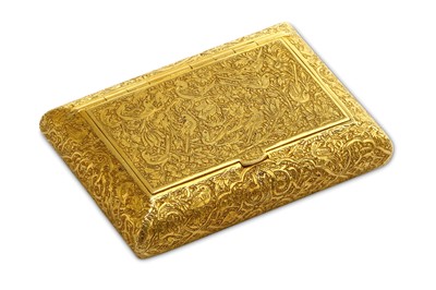 Lot 285 - *A SMALL RECTANGULAR GOLD BOX  PROPERTY FROM...