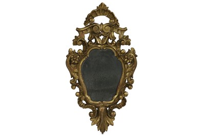 Lot 752 - A 19th century Baroque style mirror, with a...