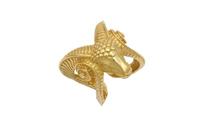 Lot 62 - An Aries dress ring Realistically modelled as...