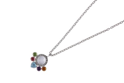 Lot 207 - A gem-set pendant, by Bulgari The rotating...