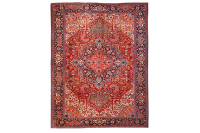 Lot 123 - A FINE HERIZ CARPET, NORTH-WEST PERSIA approx:...