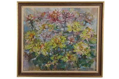 Lot 541 - Otillie Tolansky (1912 - 1977) 'Chrysanthemums'...