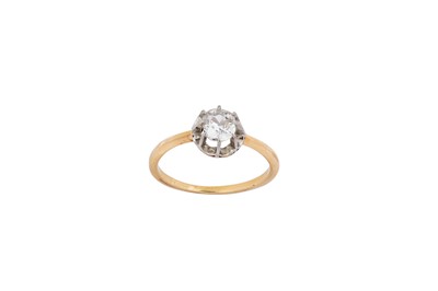 Lot 68 - A diamond single-stone ring The cushion-shaped...
