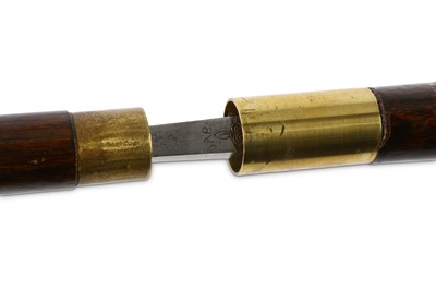 Lot 85 - Two antique sword sticks, one of malacca with...