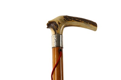 Lot 86 - Two antique walking sticks. An English stick...