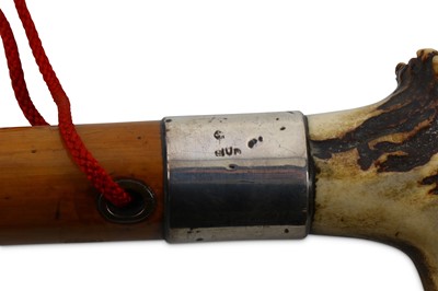 Lot 86 - Two antique walking sticks. An English stick...