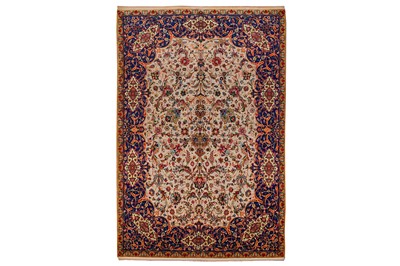 Lot 158 - A VERY FINE PART SILK TABRIZ LARGE RUG,...