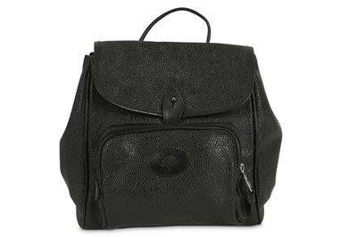 Lot 168 - Mulberry Black Scotchgrain Backpack, 1980s,...