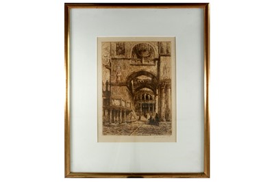 Lot 227 - George (Ernest) Etchings of Venice, 6 only, of...