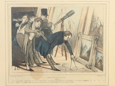 Lot 4 - Daumier (Honoré) Celebrrrrrre Jury de peinture....