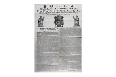 Lot 191 - Broadside.- Bolla della Santità di nostro...