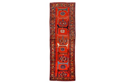 Lot 149 - AN UNUSUAL ANTIQUE NORTH-WEST PERSIAN RUNNER...