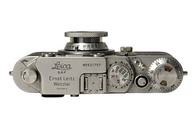 Lot 26 - A Leica IIIf Black Dial Rangefinder Camera...