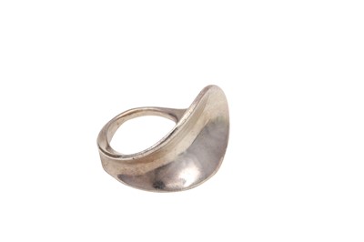 Lot 10 - A Modernist ring by Alain Duclos, signed A....