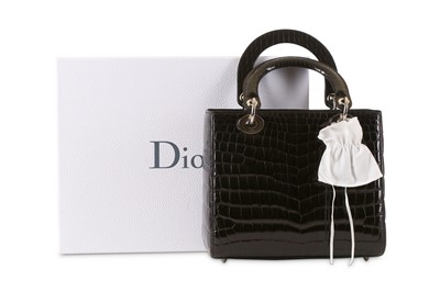Lot 25 - Christian Dior Limited Edition Black Crocodile...