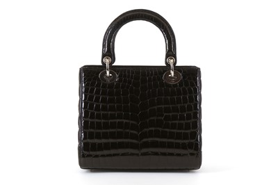 Lot 25 - Christian Dior Limited Edition Black Crocodile...
