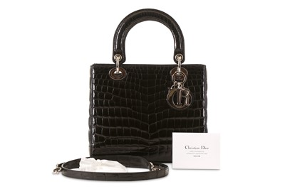 Lot 25 - Christian Dior Limited Edition Black Crocodile...