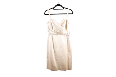 Lot 121 - Christian Dior Champagne Silk Mix Dress,...