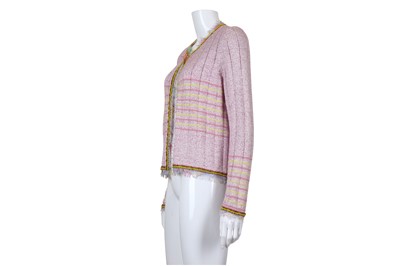 Lot 205 - Chanel Pink Knit Jacket, 2004 Cruise...