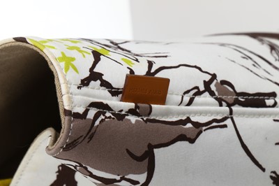 Lot 141 - Hermès Racing Horse Canvas Beach Bag, printed...