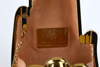 Lot 57 - Charlotte Olympia Hands Box Clutch, gilt metal...