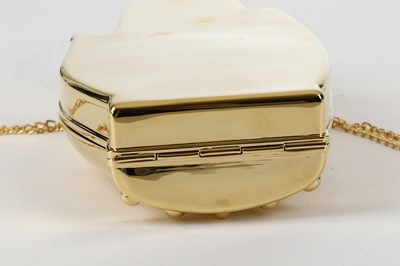 Lot 57 - Charlotte Olympia Hands Box Clutch, gilt metal...