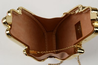 Lot 57 - Charlotte Olympia Hands Box Clutch, gilt metal...