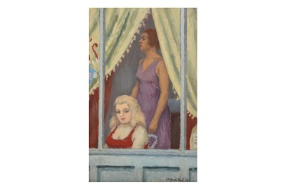 Lot 193 - CLIFFORD HALL (1904-1973) Two women at a...